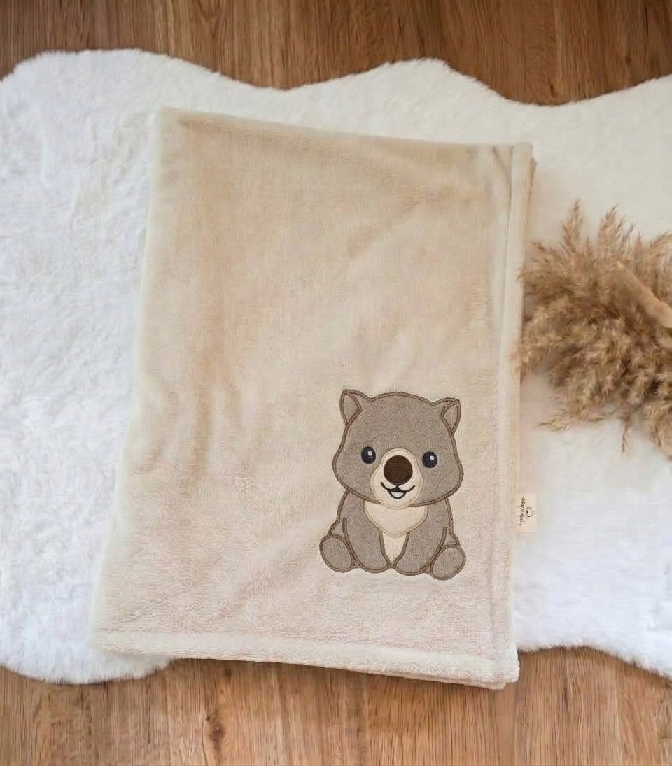 Kuscheldecke Wombat