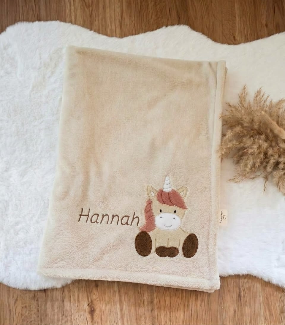 Kuscheldecke Einhorn
