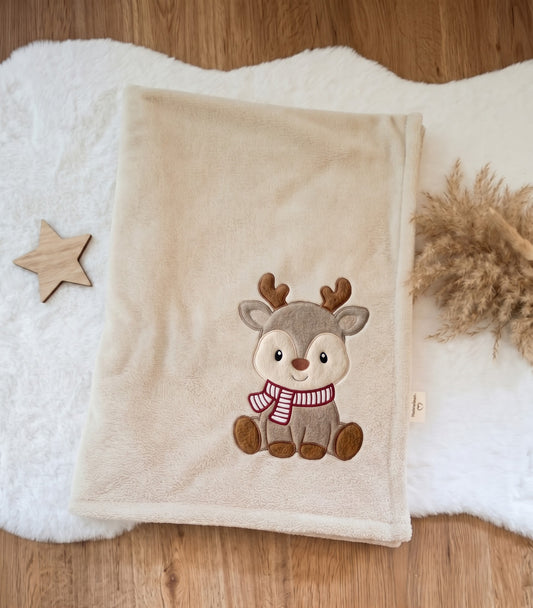 Kuscheldecke Rentier