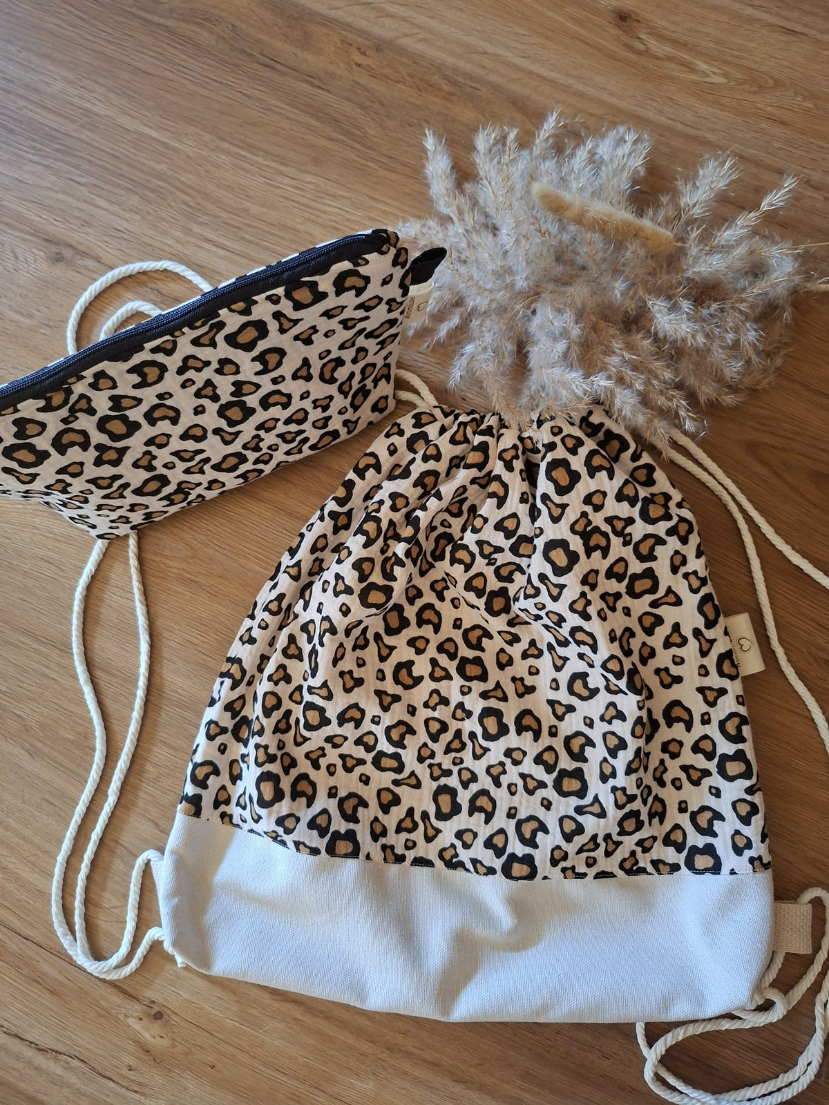 Kordelzugbeutel Set (beige)