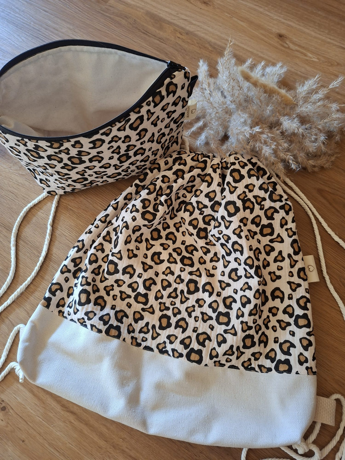 Kordelzugbeutel Set (beige)