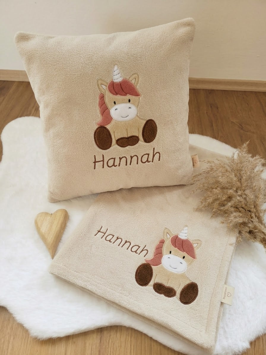 Kuschelset Einhorn